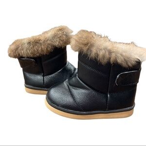 Kids boots with real fur lining sz 28